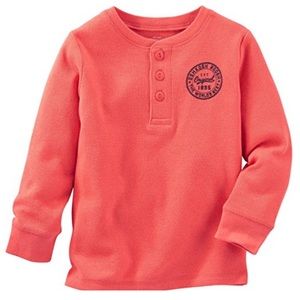 OshKosh Boys Thermal Knit Henley Tee Shirt